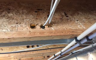 multiple holes found in a joist